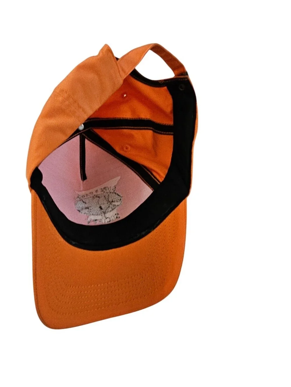 Super Sabre Society Rare Strapback Embroidered Baseball Hat Orange